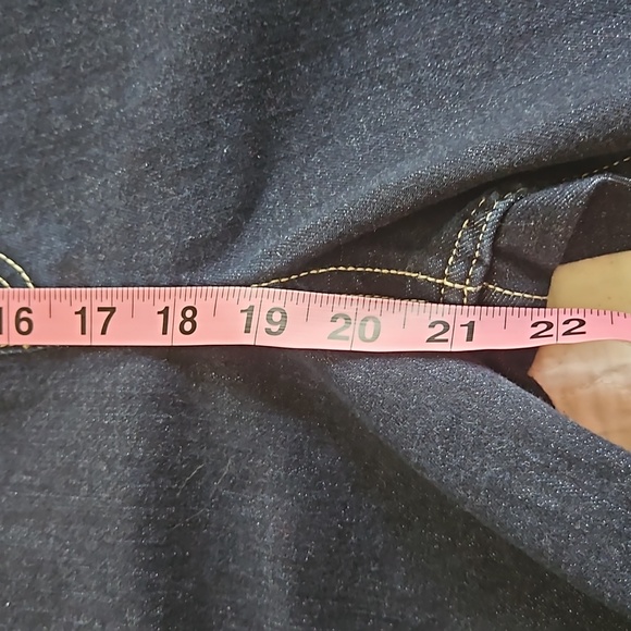 FREE ASSEMBLY KIDS GIRLS OVERALLS DARK BLUE DENIM SIZE 18 PREOWNED - Picture 13 of 15